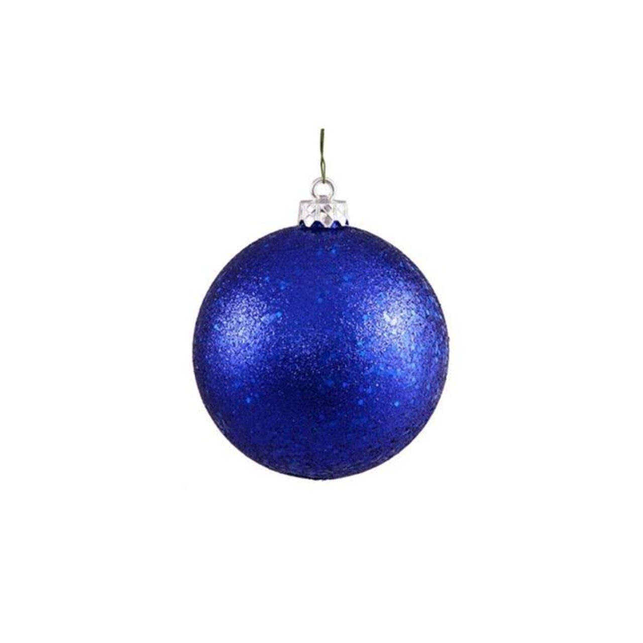 Northlight 31756393 4 in. Shatterproof Christmas Ball Ornament, Lavish Blue &#x26; Holographic Glitter